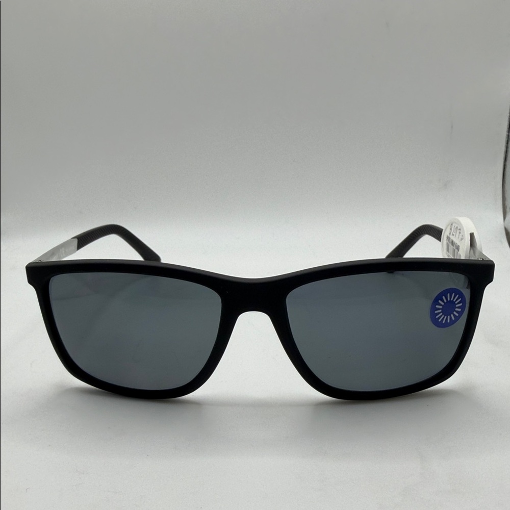 Emporio Armani Black Sunglasses with Silver Accents EA4058